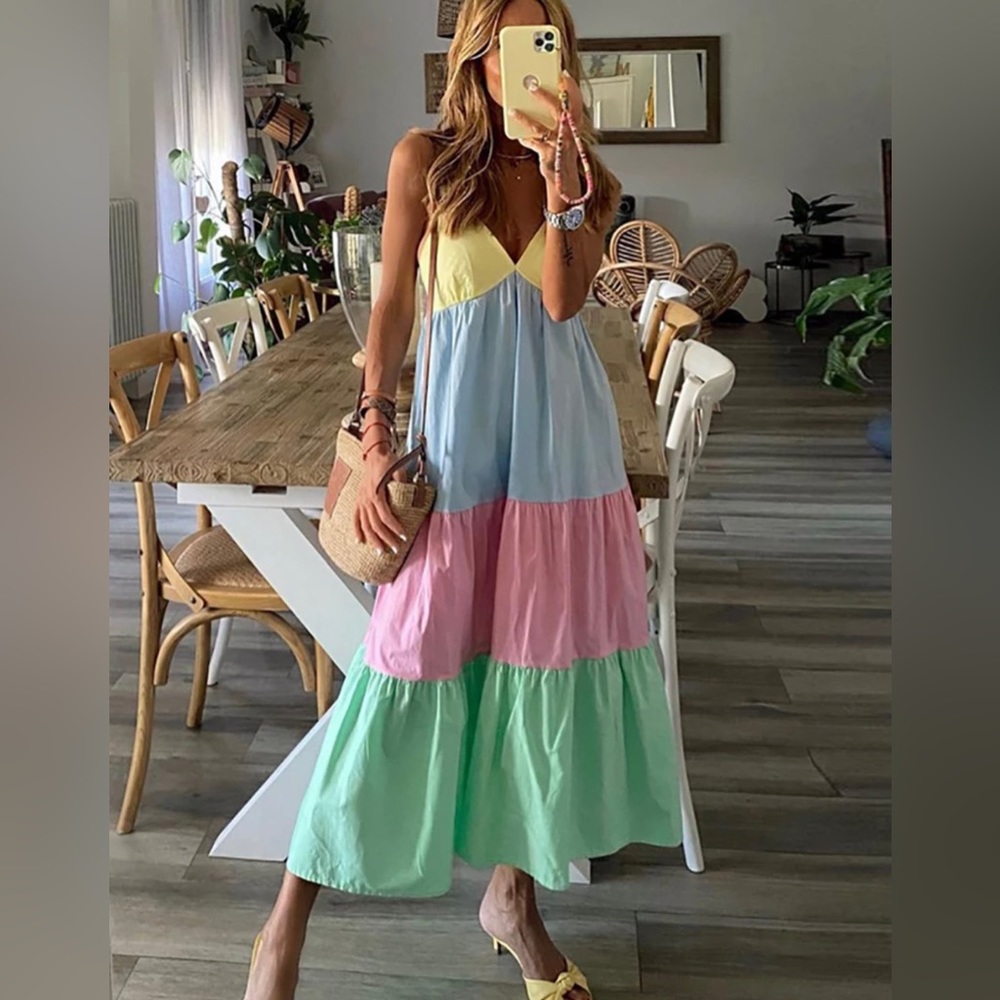 Color Me Happy Maxi Dress NEW